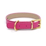 leather small dog collar, SMART collection, Venetian rose series