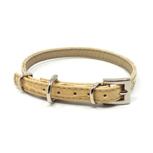 leather small dog collar, SMART collection, nude series