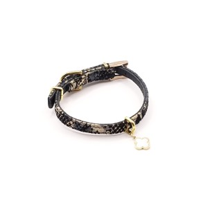 leather small dog collar, SMART collection, nude series (1) (1) (1)