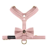 Petstories Luksusowe szelki guard dla psa i kota Velvet Bow Pink