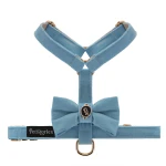 Petstories Luksusowe szelki guard dla psa i kota Velvet Bow Morska Bryza