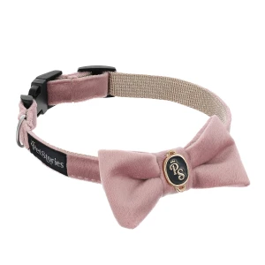 Petstories Mucha obroża dla psa i kota Velvet Pink